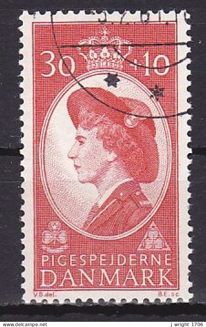 Denmark, 1960, Queen Ingrid Girl Guides Service, 30ø + 10ø, USED - Used Stamps