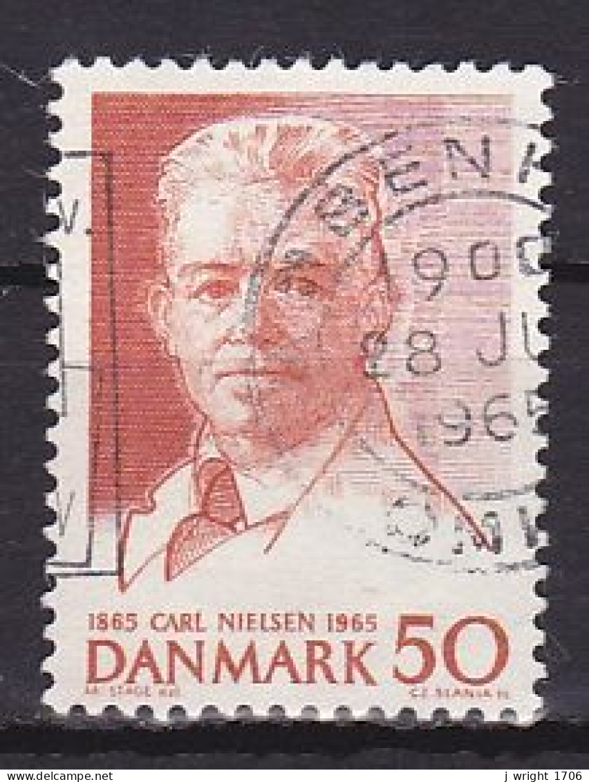 Denmark, 1965, Carl Nielsen, 50ø/Fluorescent, USED - Used Stamps