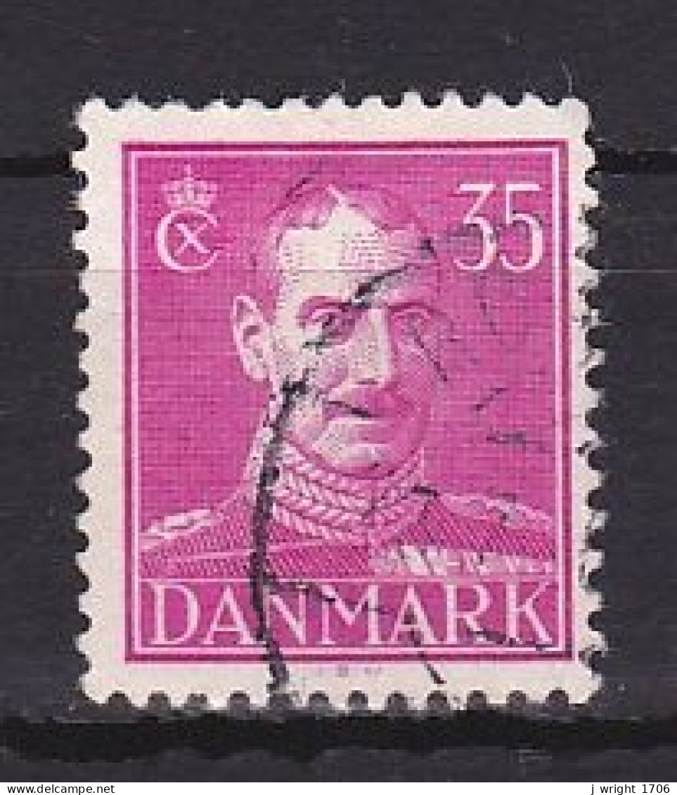 Denmark, 1945, King Christian X/Magenta, 35ø, USED - Oblitérés
