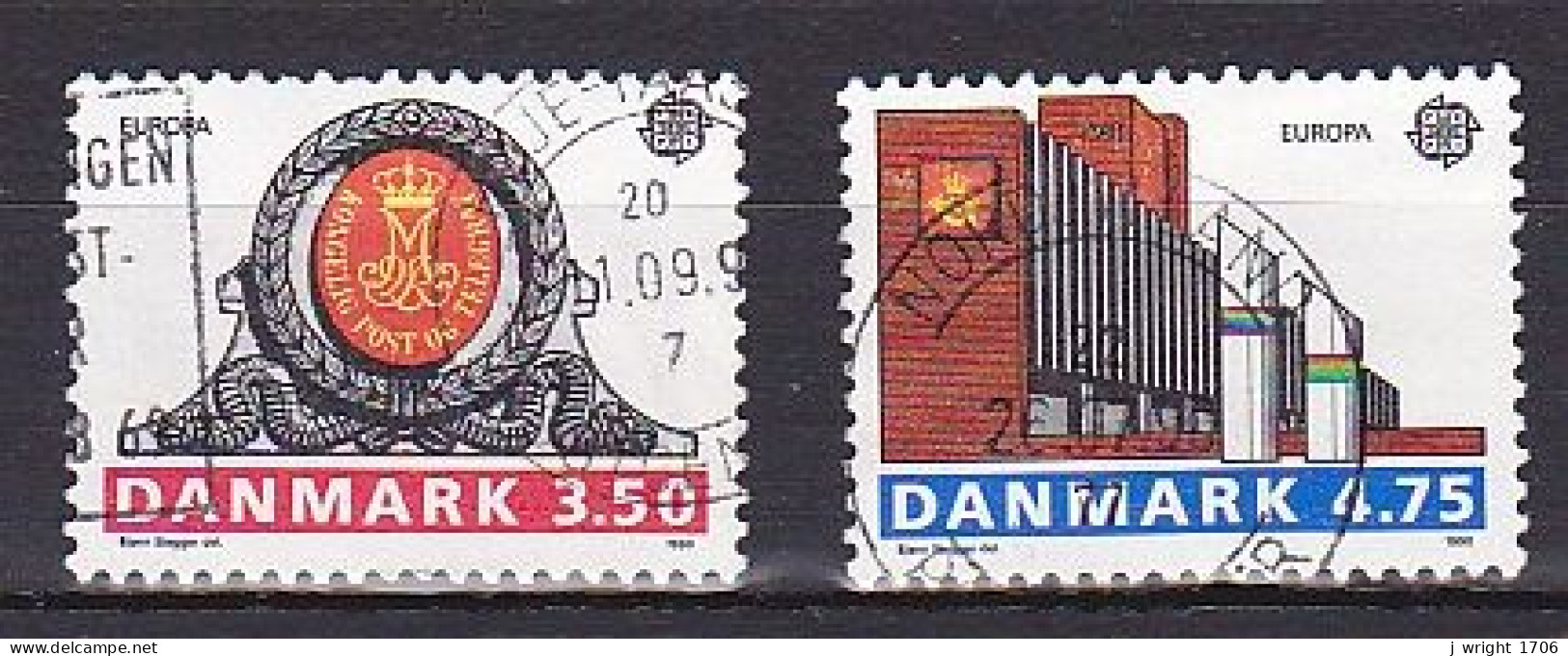 Denmark, 1990, Europa CEPT, Set, USED - Gebruikt