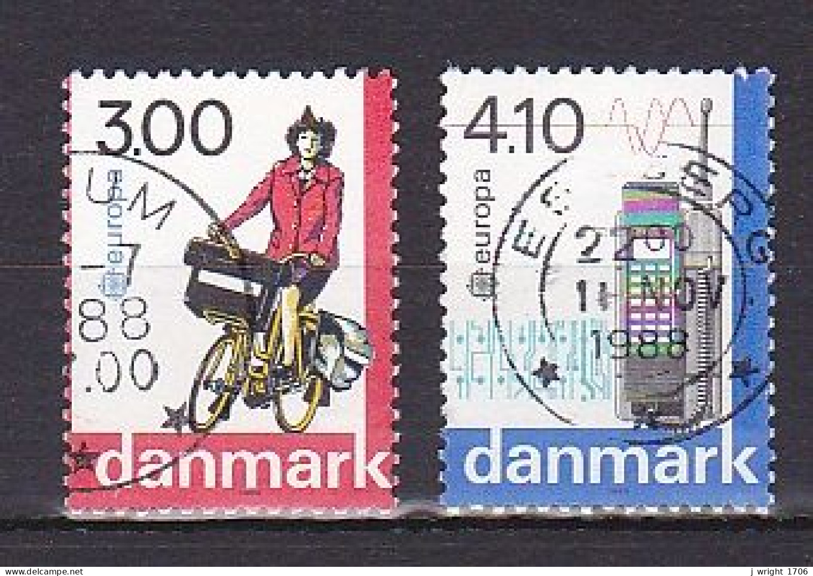 Denmark, 1988, Europa CEPT, Set, USED - Gebruikt