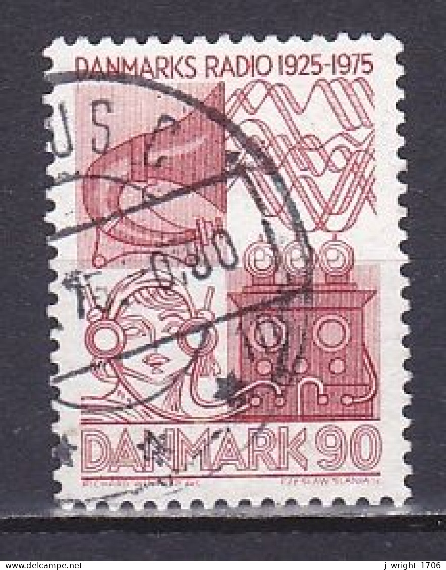 Denmark, 1975, Danish Broadcasting 50th Anniv, 90ø, USED - Usado