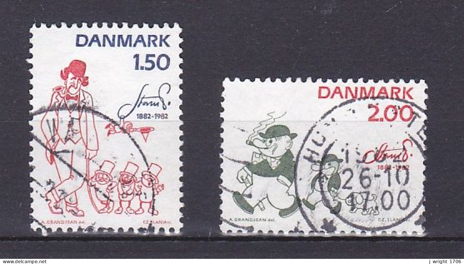 Denmark, 1982, Robert Storm Petersen, Set, USED - Used Stamps