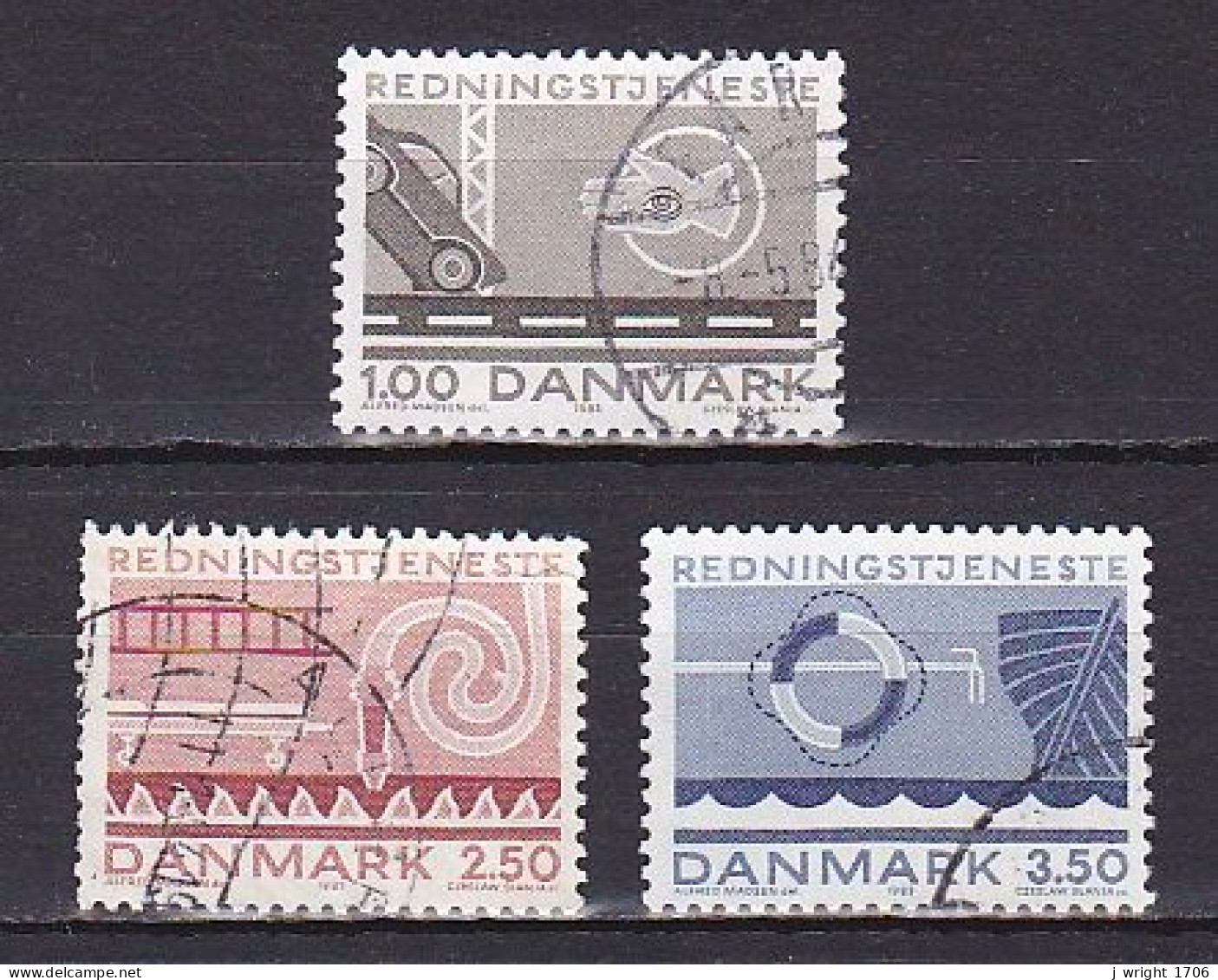 Denmark, 1983, Life Saving Services, Set, USED - Oblitérés