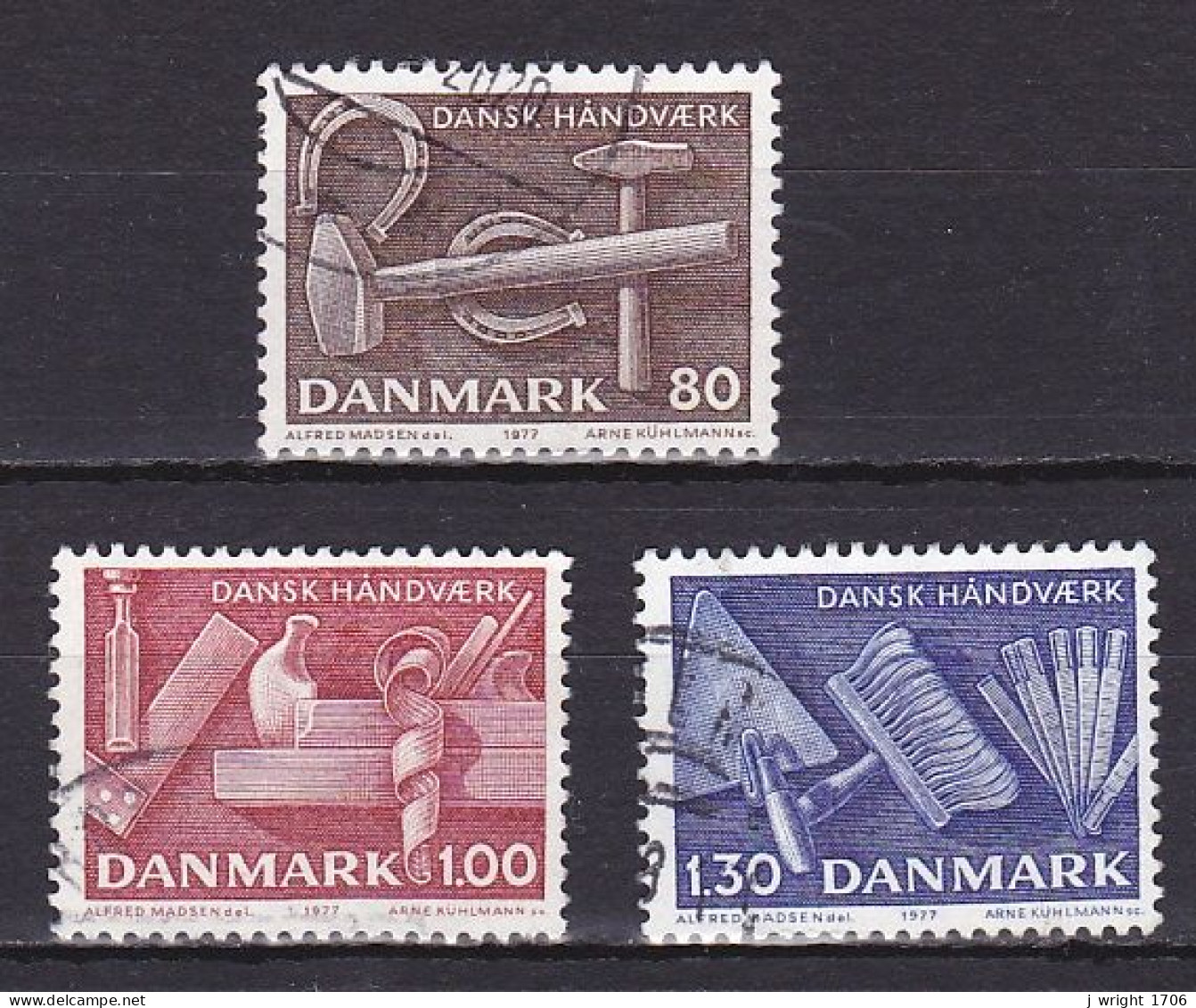 Denmark, 1977, Danish Crafts, Set, USED - Gebruikt