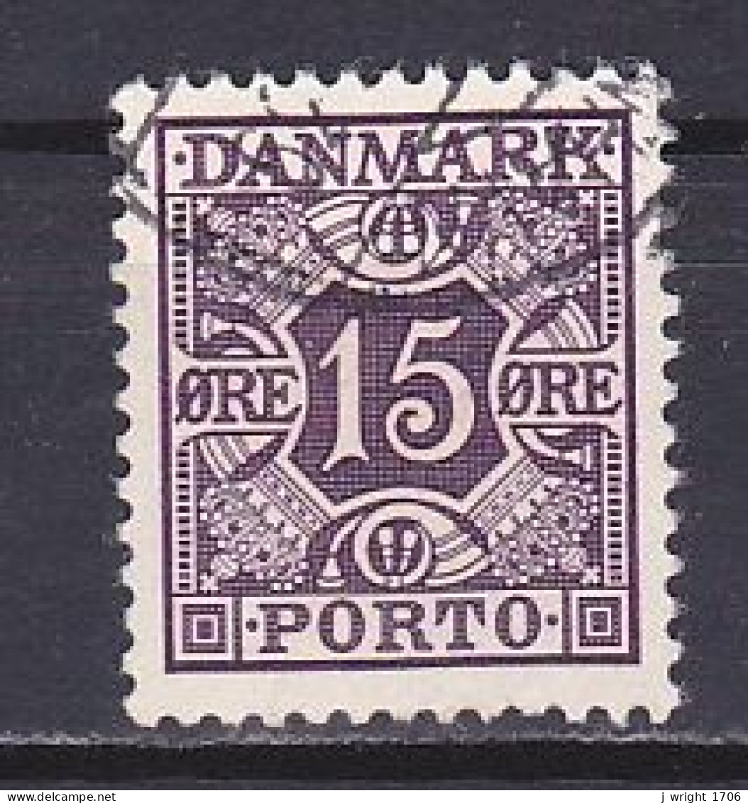 Denmark, 1937, Numeral & Posthorns/Grey Violet, 15ø, USED - Segnatasse