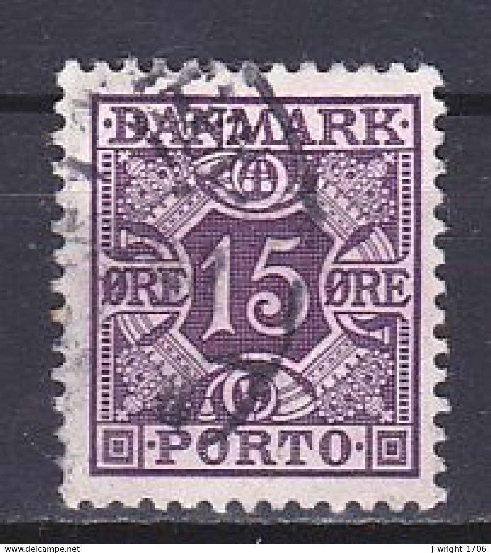 Denmark, 1937, Numeral & Posthorns/Violet, 15ø, USED - Impuestos