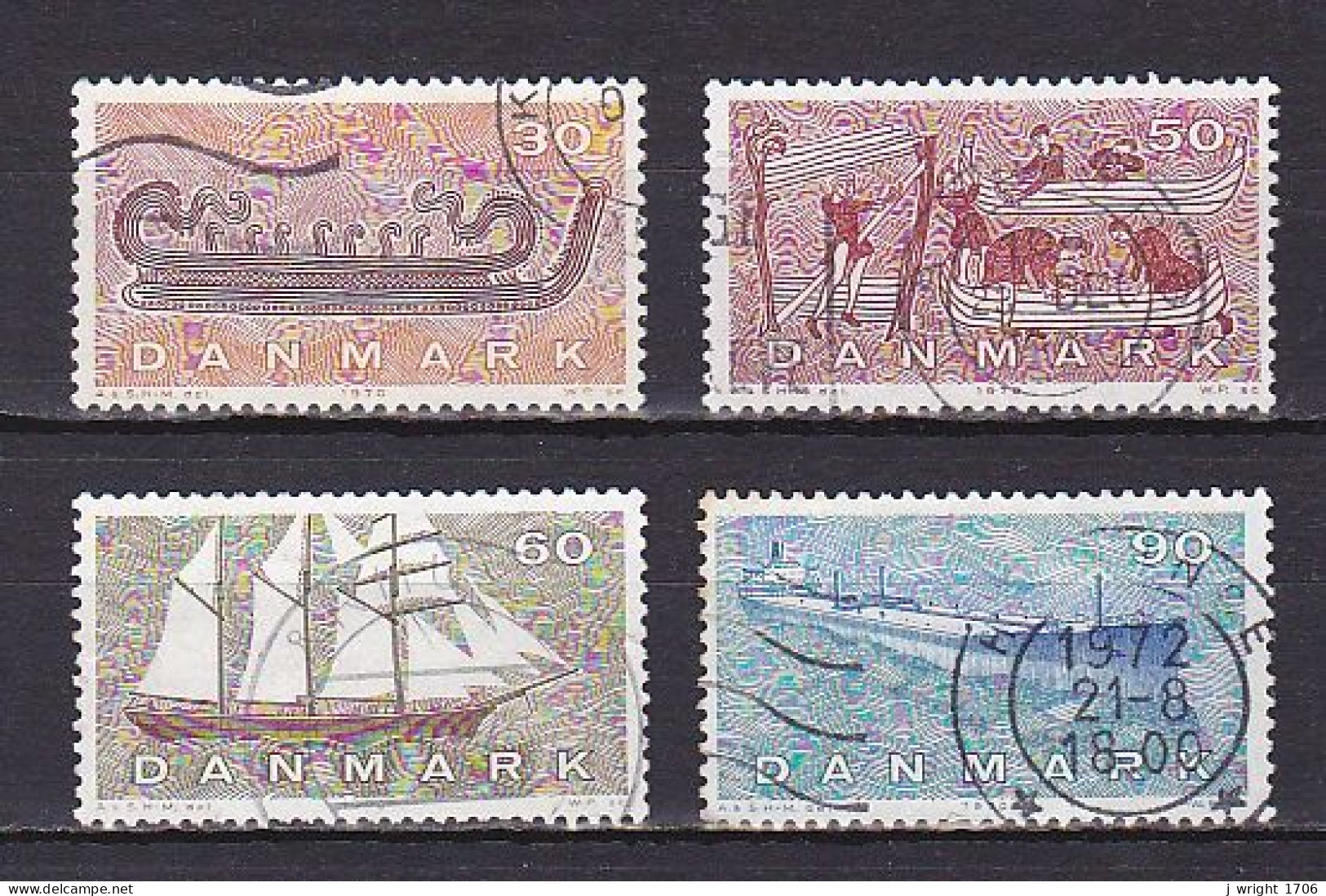 Denmark, 1970, Danish Shipping, Set, USED - Usado