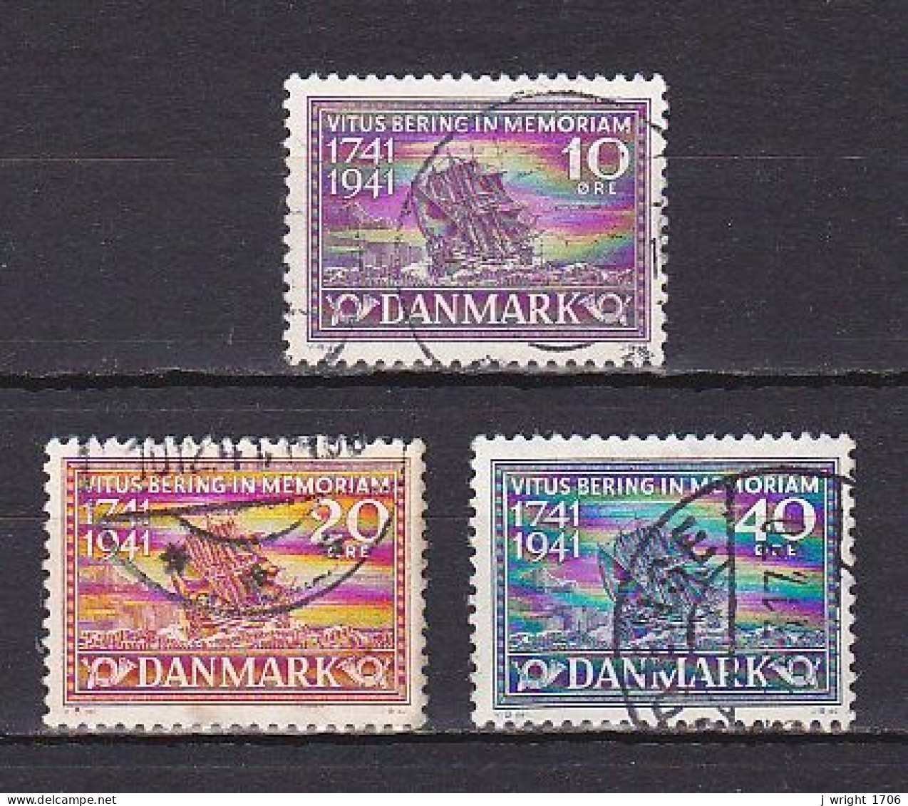 Denmark, 1941, Vitus Bering, Set, USED - Used Stamps