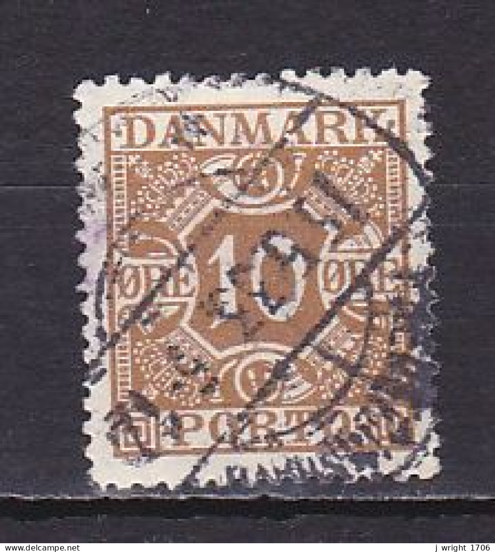 Denmark, 1930, Numeral & Posthorns, 10ø, USED - Portomarken