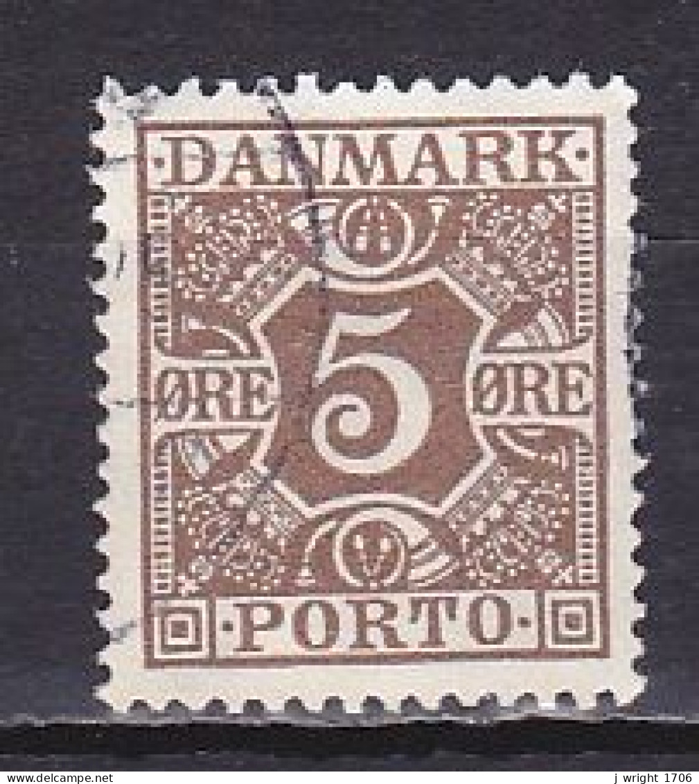 Denmark, 1922, Numeral & Posthorns, 5ø, USED - Port Dû (Taxe)
