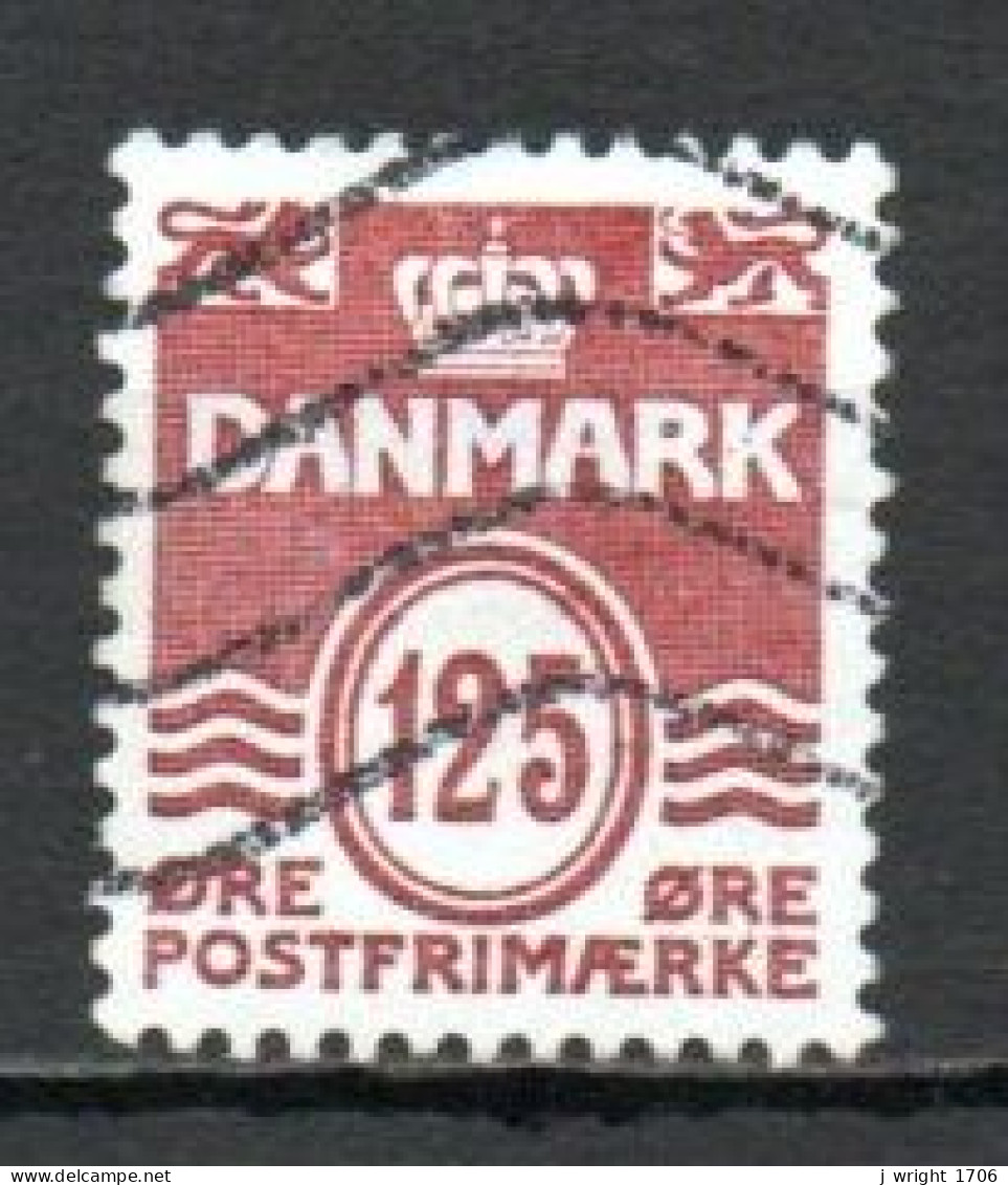 Denmark, 1990, Numeral & Wave Lines, 125ø, USED - Used Stamps