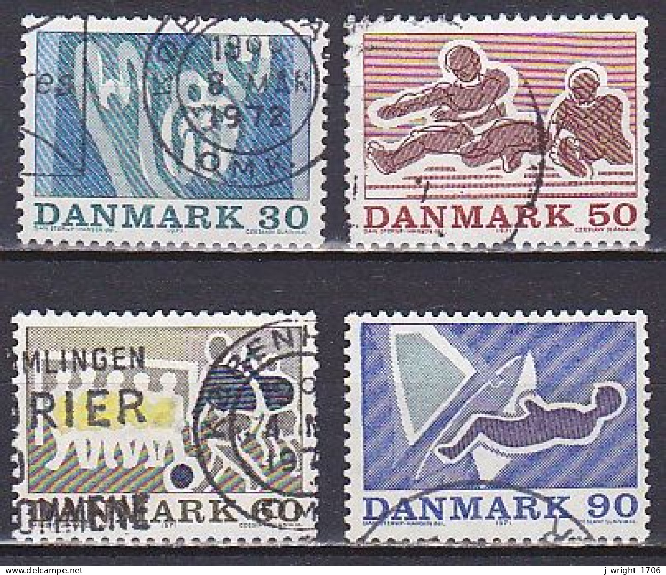 Denmark, 1971, Sports, Set, USED - Gebraucht