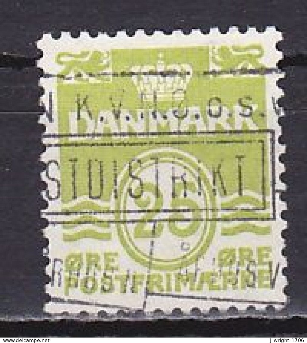 Denmark, 1965, Numeral & Wave Lines, 25ø, USED - Gebruikt