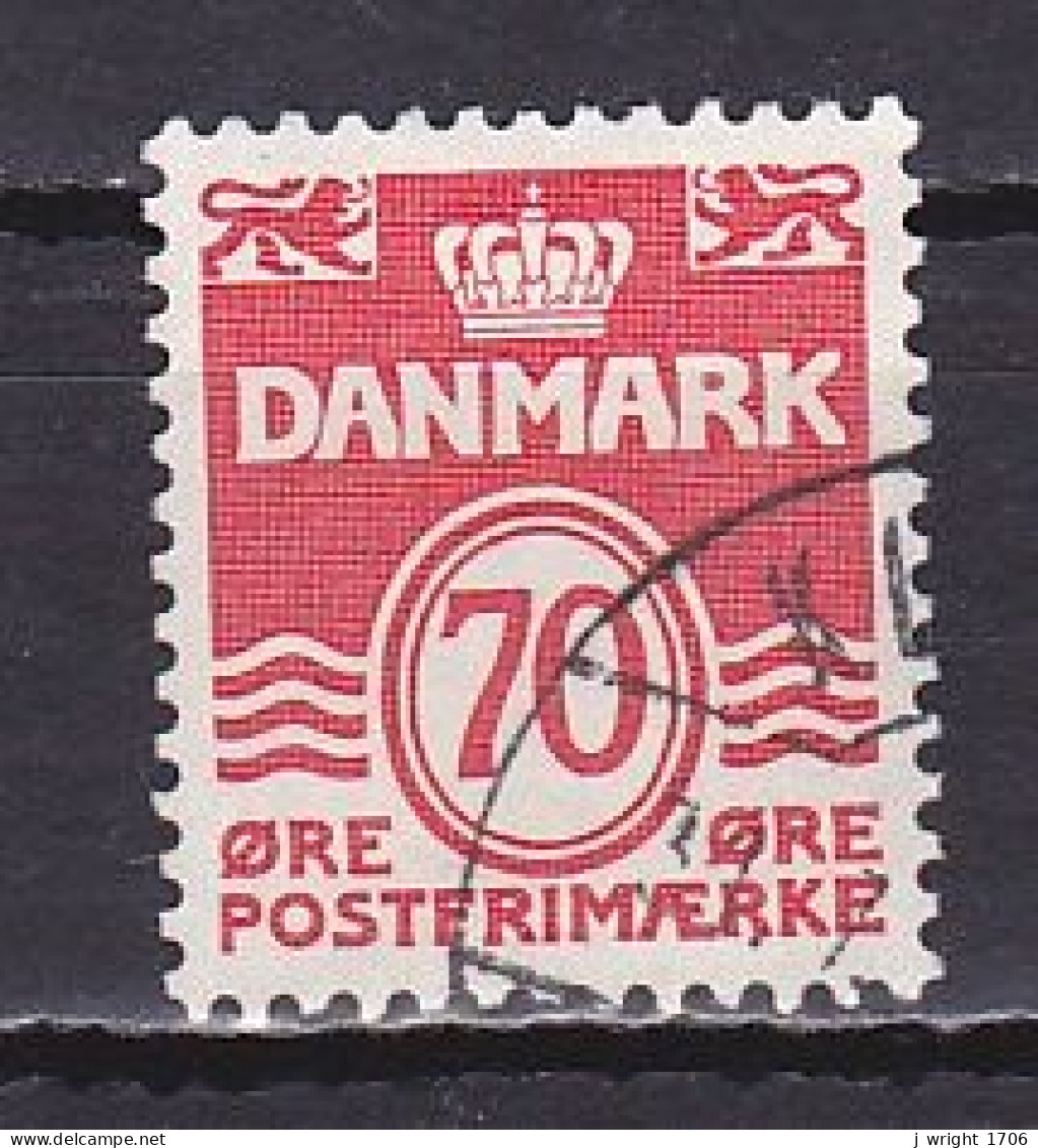 Denmark, 1972, Numeral & Wave Lines, 70ø/Ordinary Paper, USED - Gebraucht