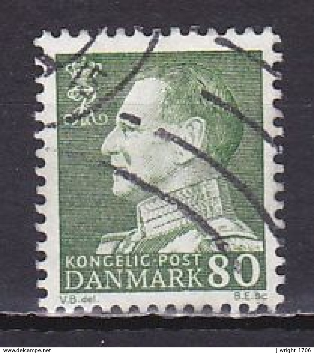 Denmark, 1967, King Frederik IX, 80ø/Fluorescent, USED - Usado