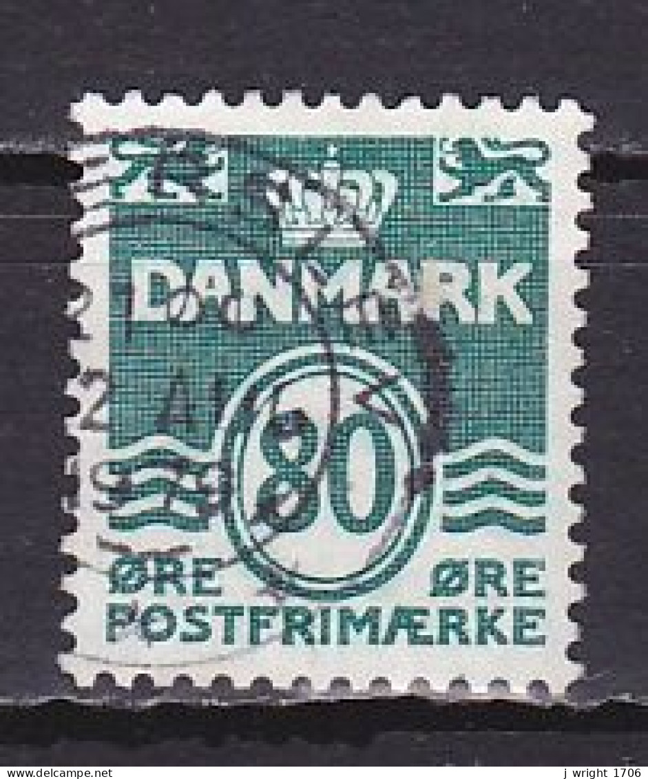 Denmark, 1979, Numeral & Wave Lines, 80ø, USED - Used Stamps