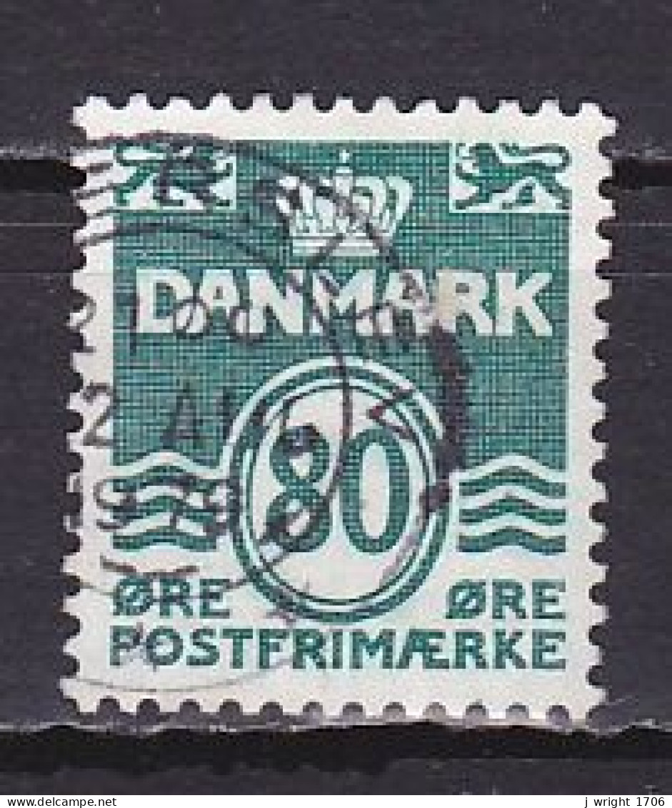 Denmark, 1979, Numeral & Wave Lines, 80ø, USED - Usado