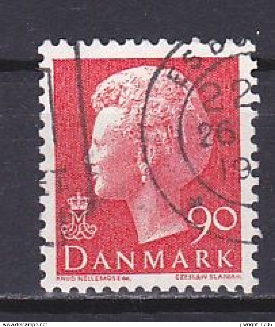 Denmark, 1974, Queen Margrethe II/Ordinary Paper, 90ø/Red, USED - Usati