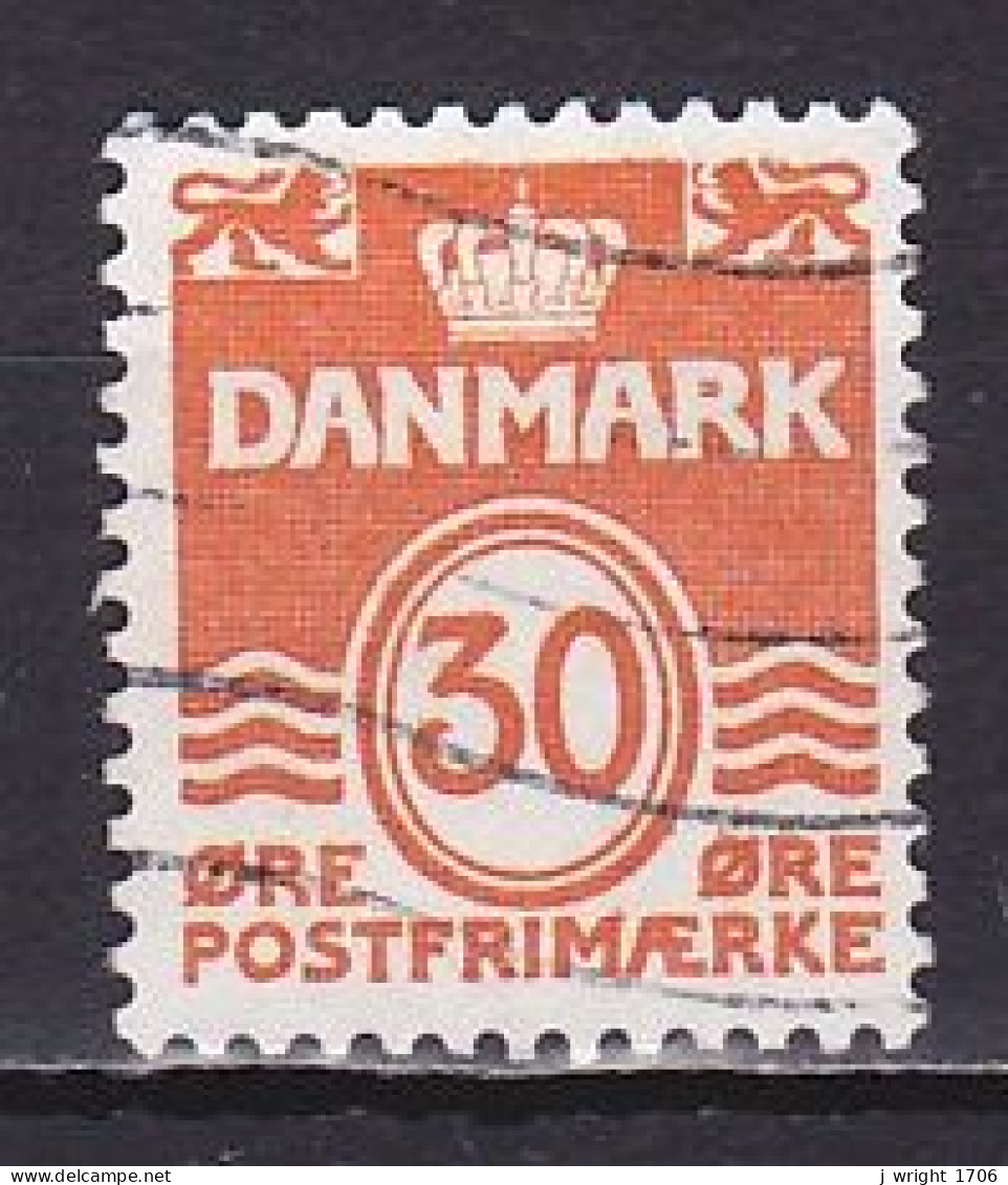 Denmark, 1981, Numeral & Wave Lines, 30ø, USED - Gebruikt