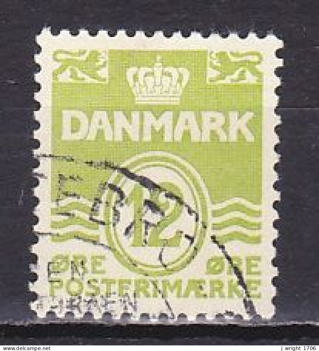 Denmark, 1952, Numeral & Wave Lines, 12ø, USED - Usado
