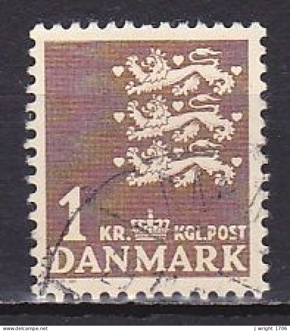 Denmark, 1946, Coat Of Arms, 1kr, USED - Gebruikt