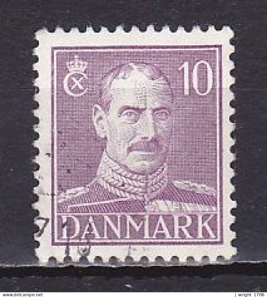 Denmark, 1945, King Christian X/Bright Violat, 10ø, USED - Used Stamps