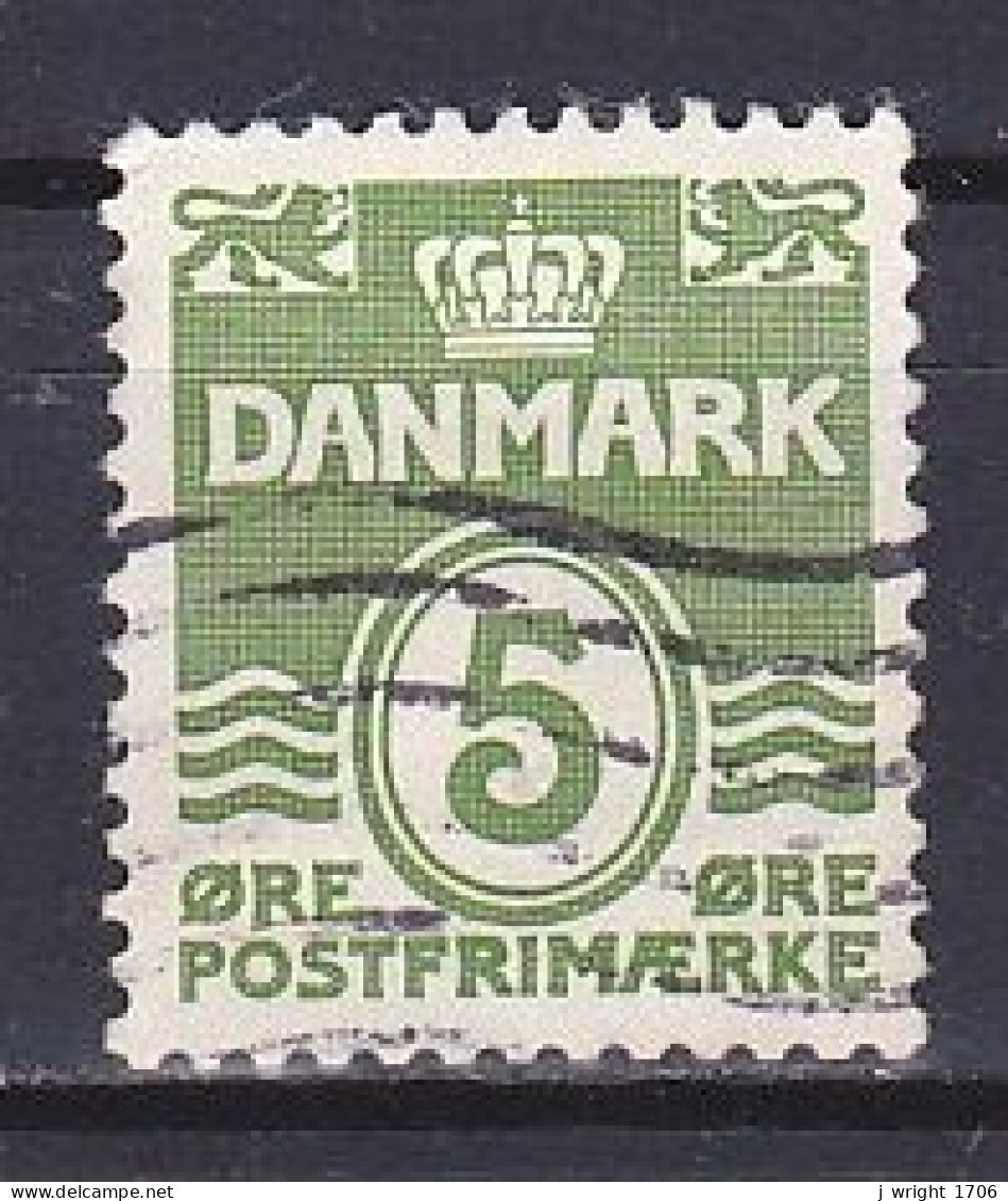 Denmark, 1933, Numeral & Wave Lines, 5ø, USED - Gebruikt