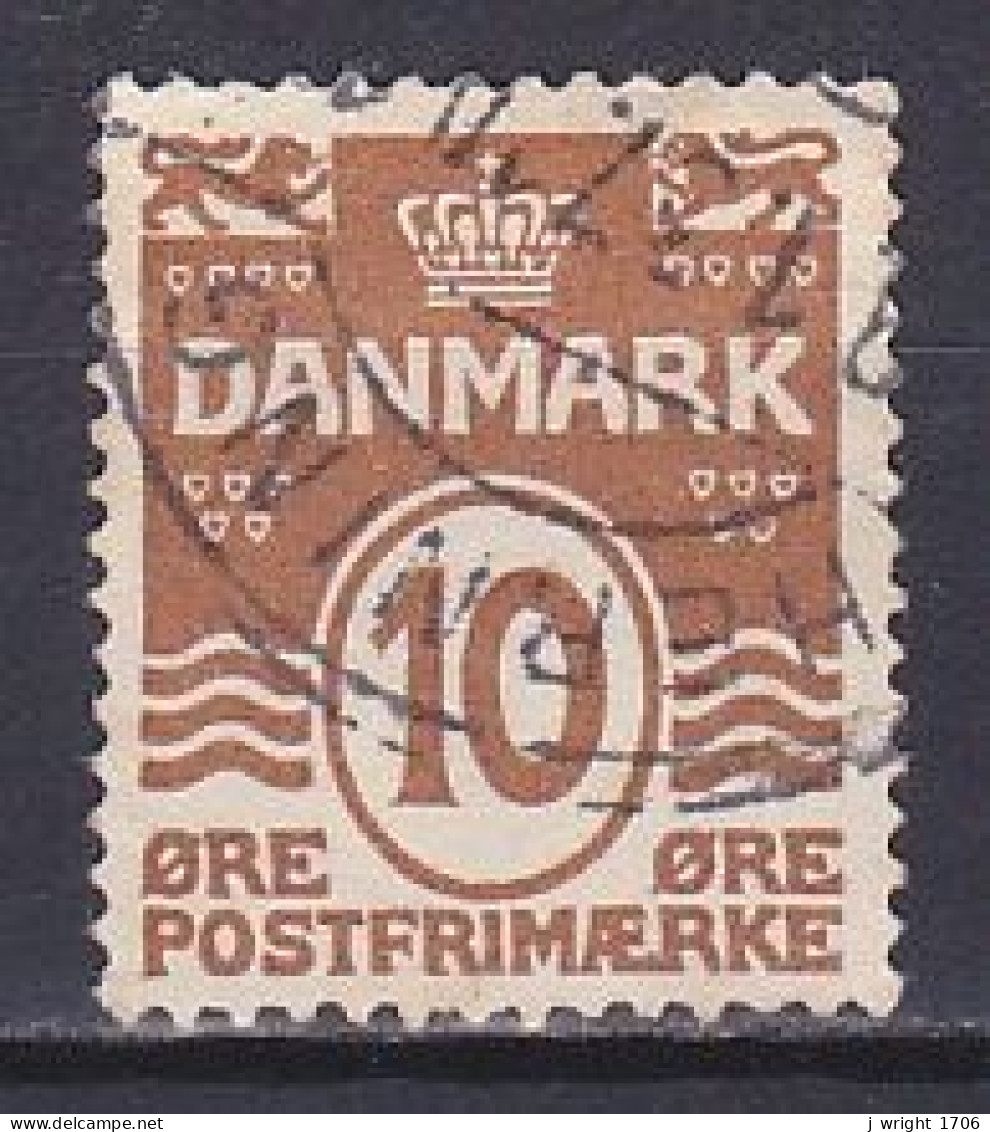 Denmark, 1930, Numeral & Wave Lines, 10ø, USED - Used Stamps