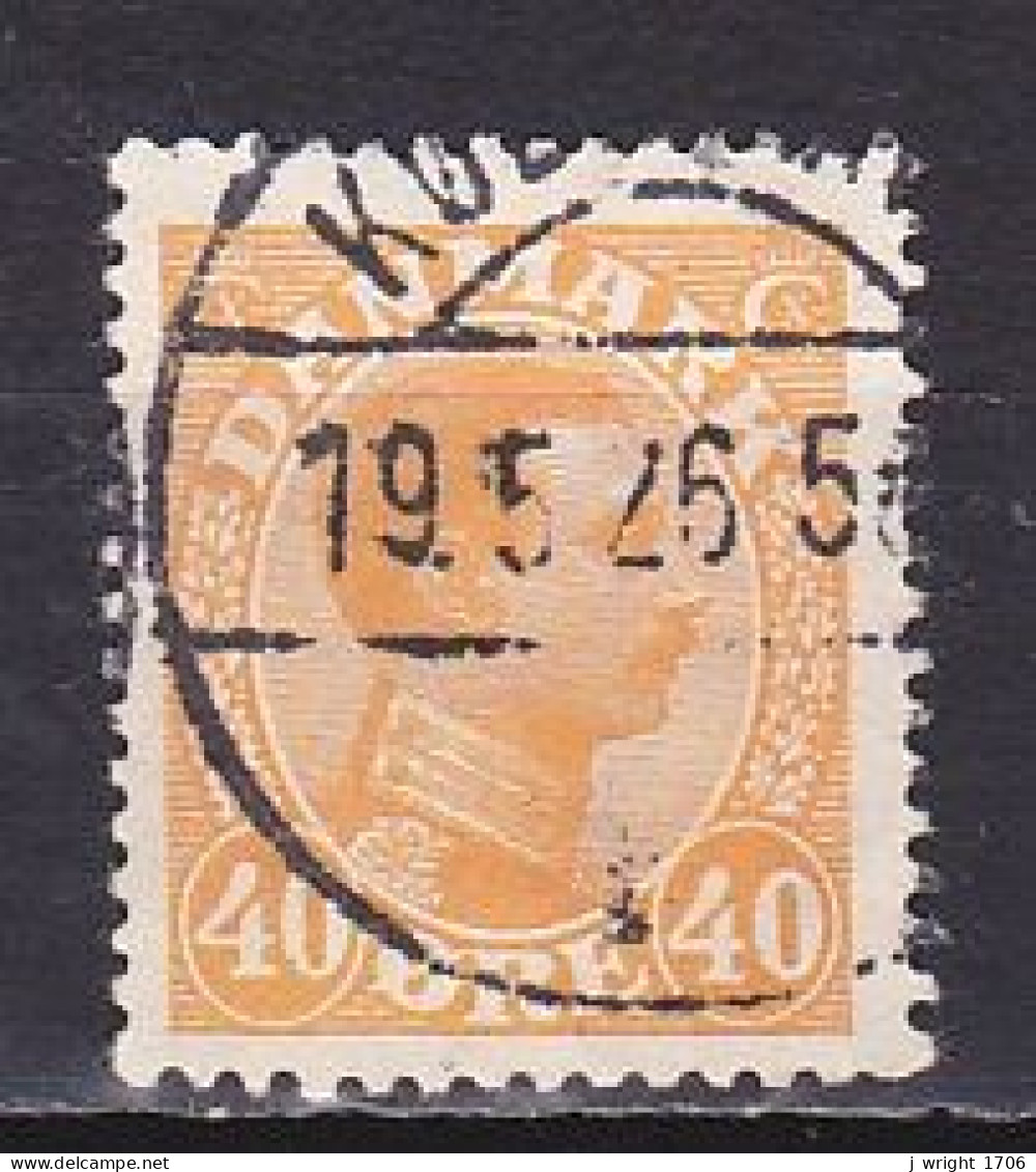 Denmark, 1925, King Christian X, 40ø, USED - Gebruikt