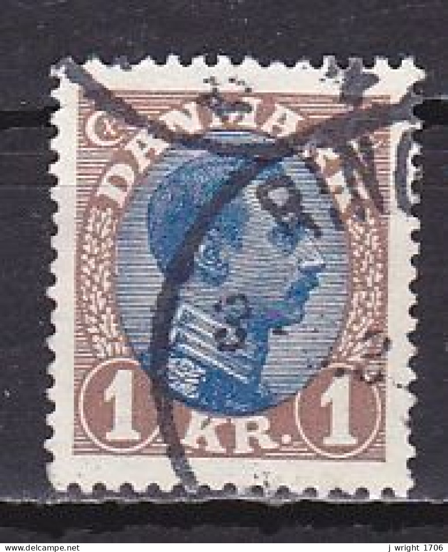 Denmark, 1922, King Christian X, 1kr, USED - Gebraucht