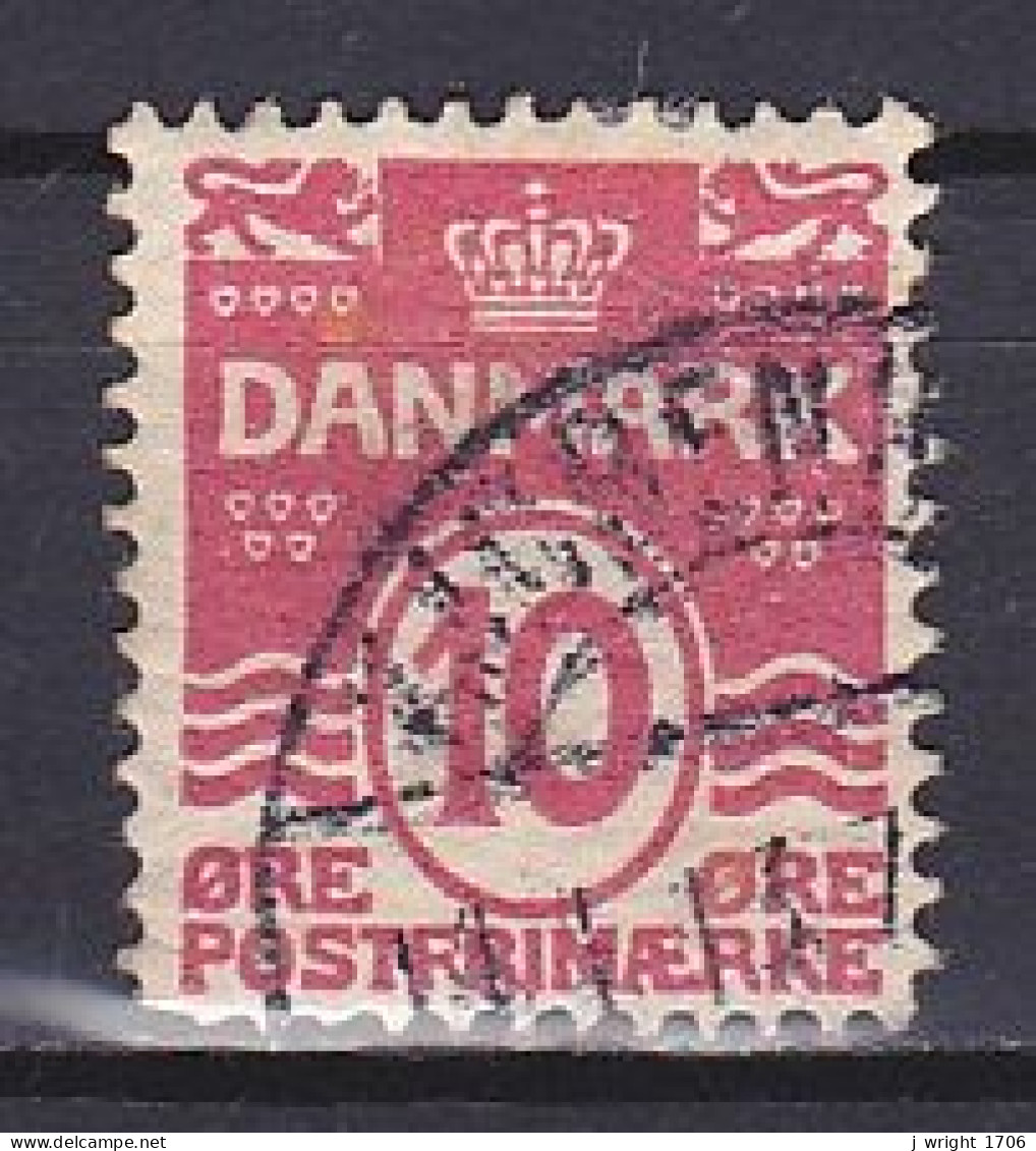 Denmark, 1912, Numeral & Wave Lines, 10ø, USED - Usati