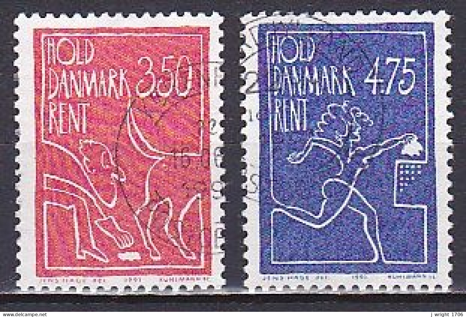 Denmark, 1991, Keep Denmark Clean Campaign, Set, USED - Used Stamps