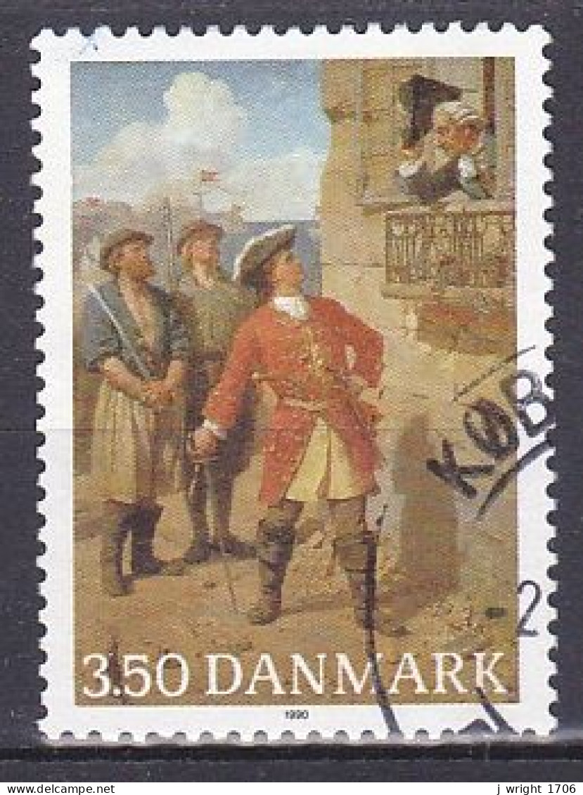Denmark, 1990, Admiral Tordenskiold, 3.50kr, USED - Oblitérés