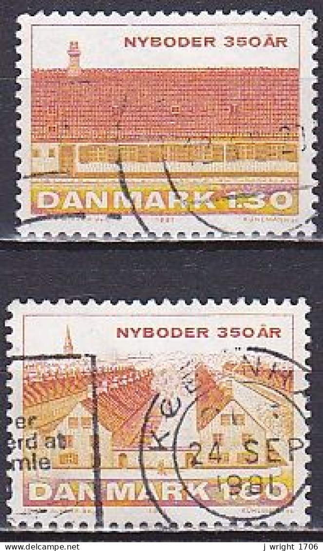 Denmark, 1981, Nyboder Naval Barracks 350th Anniv, Set, USED - Gebruikt