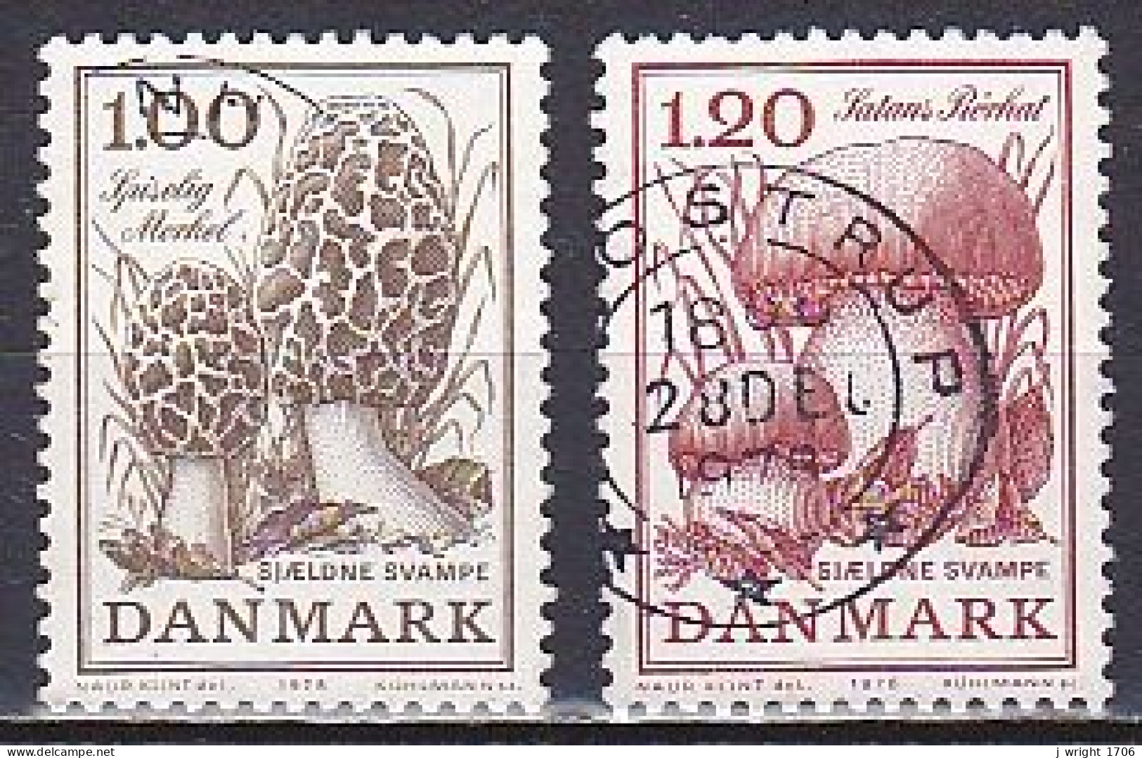 Denmark, 1978, Mushrooms, Set, USED - Usado