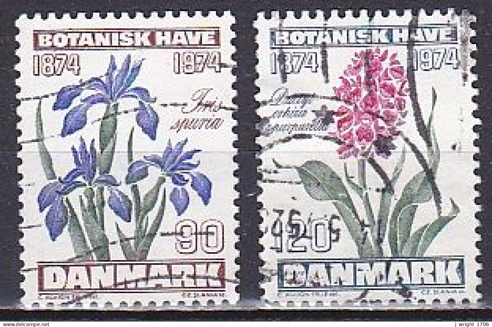 Denmark, 1974, Botanical Gardens Centenary, Set, USED - Oblitérés