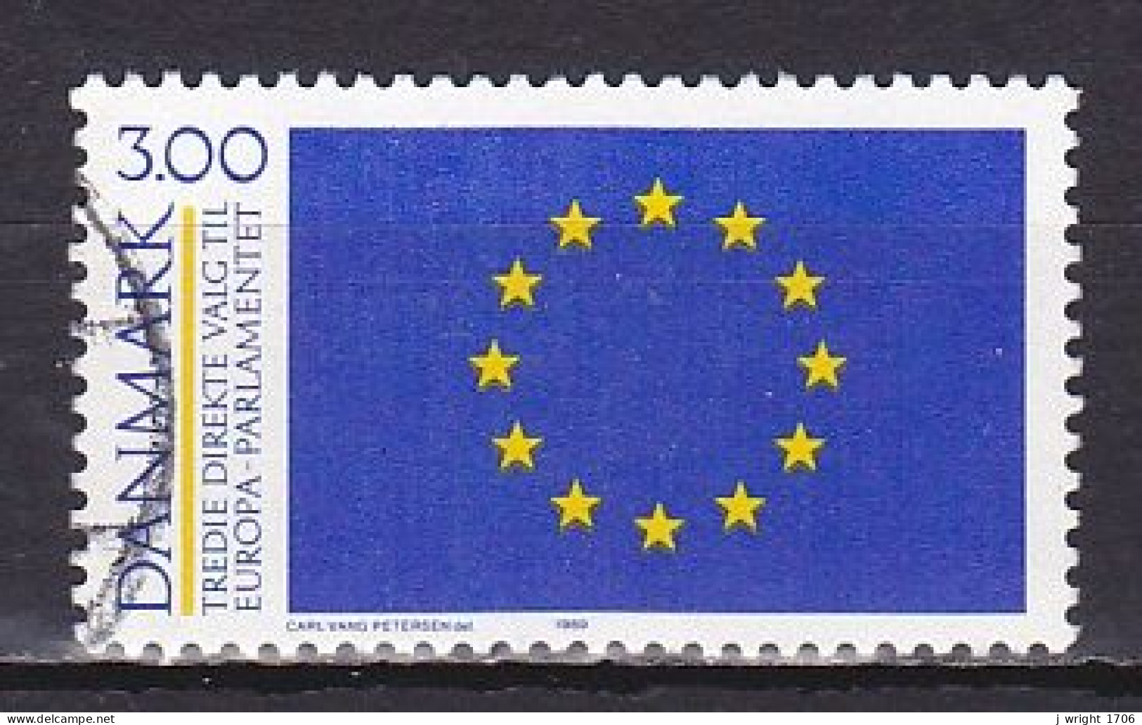 Denmark, 1989, European Parliamentary Elections, 3.00kr, USED - Gebraucht