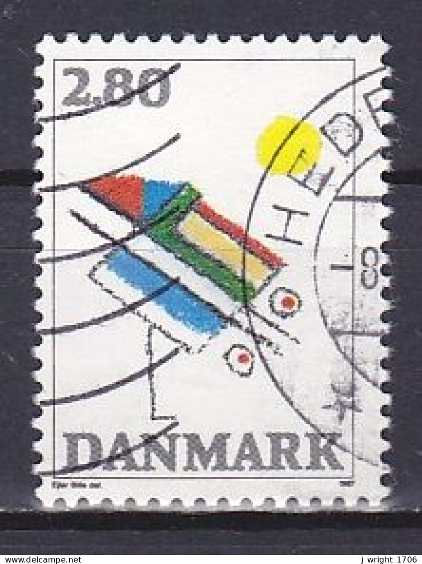 Denmark, 1987, 'Abstract' Ejler Bille, 2.80kr, USED - Usado