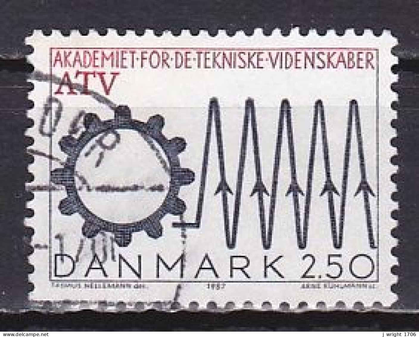 Denmark, 1987, Academy Of Technical Sciences 50th Anniv, 2.50kr, USED - Usado