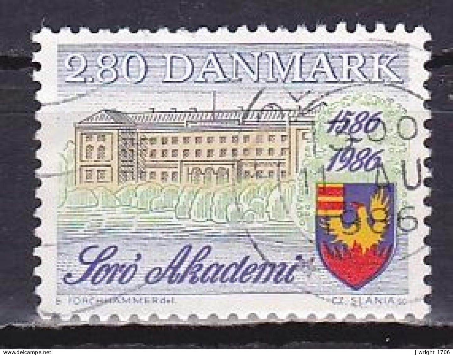 Denmark, 1986, Sorö Academy 400th Anniv, 2.80kr, USED - Usado