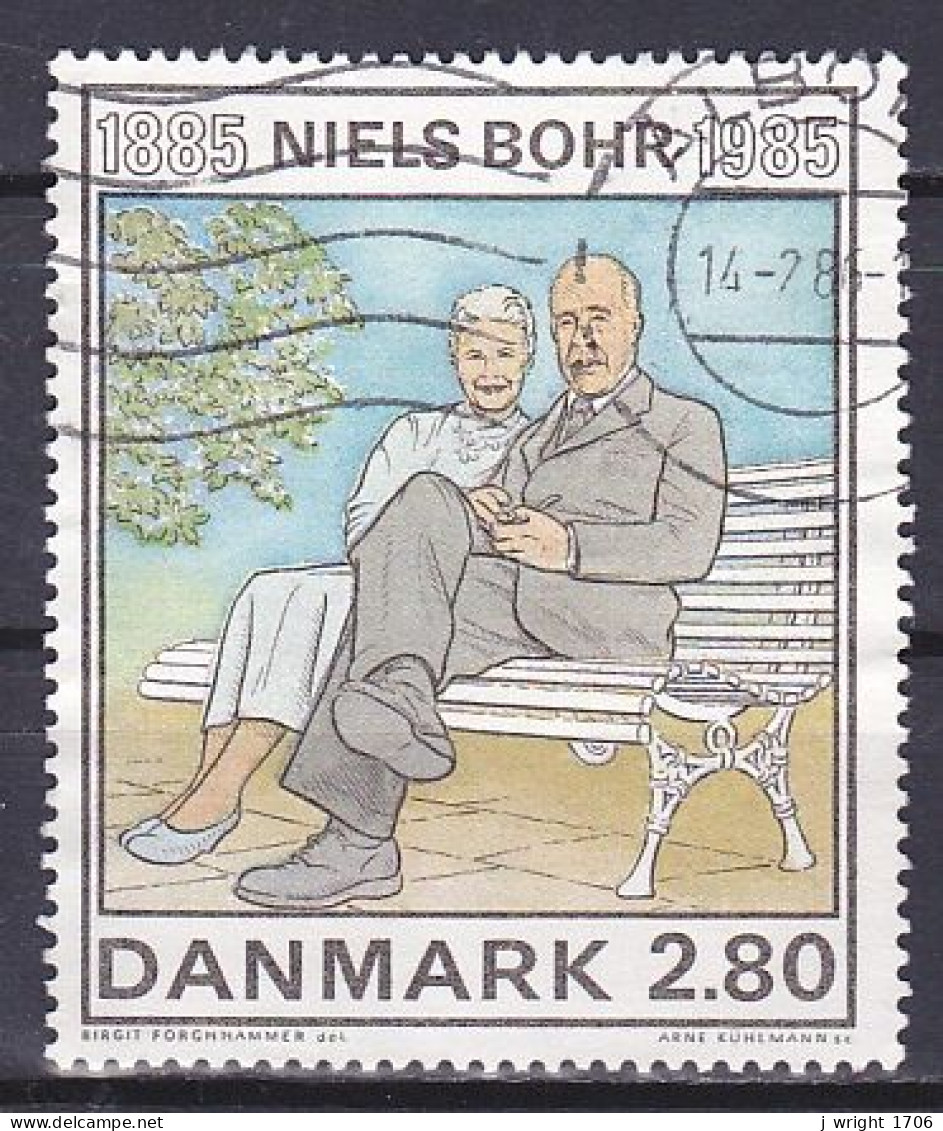 Denmark, 1985, Niels Bohr, 2.80kr, USED - Gebruikt