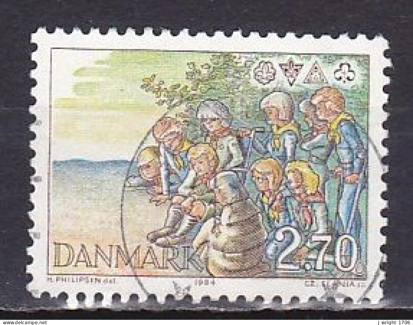 Denmark, 1984, Scout Movement, 2.70kr, USED - Oblitérés