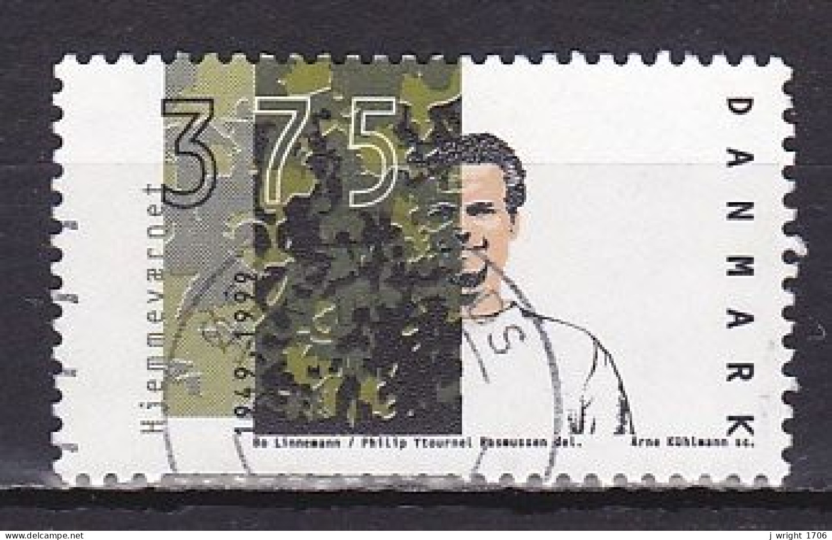 Denmark, 1999, Home Guard 50th Anniv, 3.75kr, USED - Used Stamps