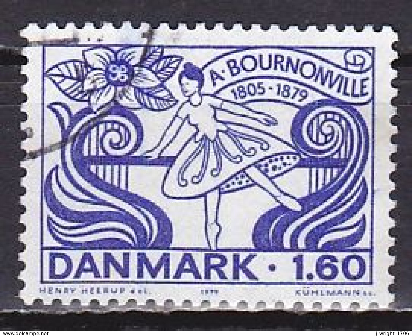 Denmark, 1979, August Bournonville, 1.60kr, USED - Usado