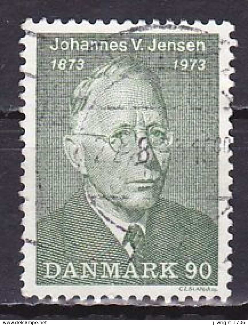 Denmark, 1973, Johannes V. Jensen, 90ø, USED - Usado