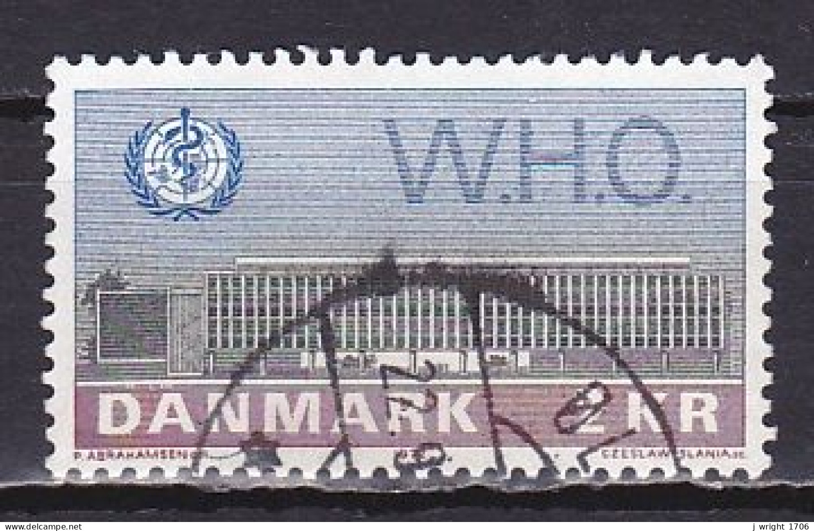 Denmark, 1972, World Health Organization/WHO, 2 Kr, USED - Oblitérés