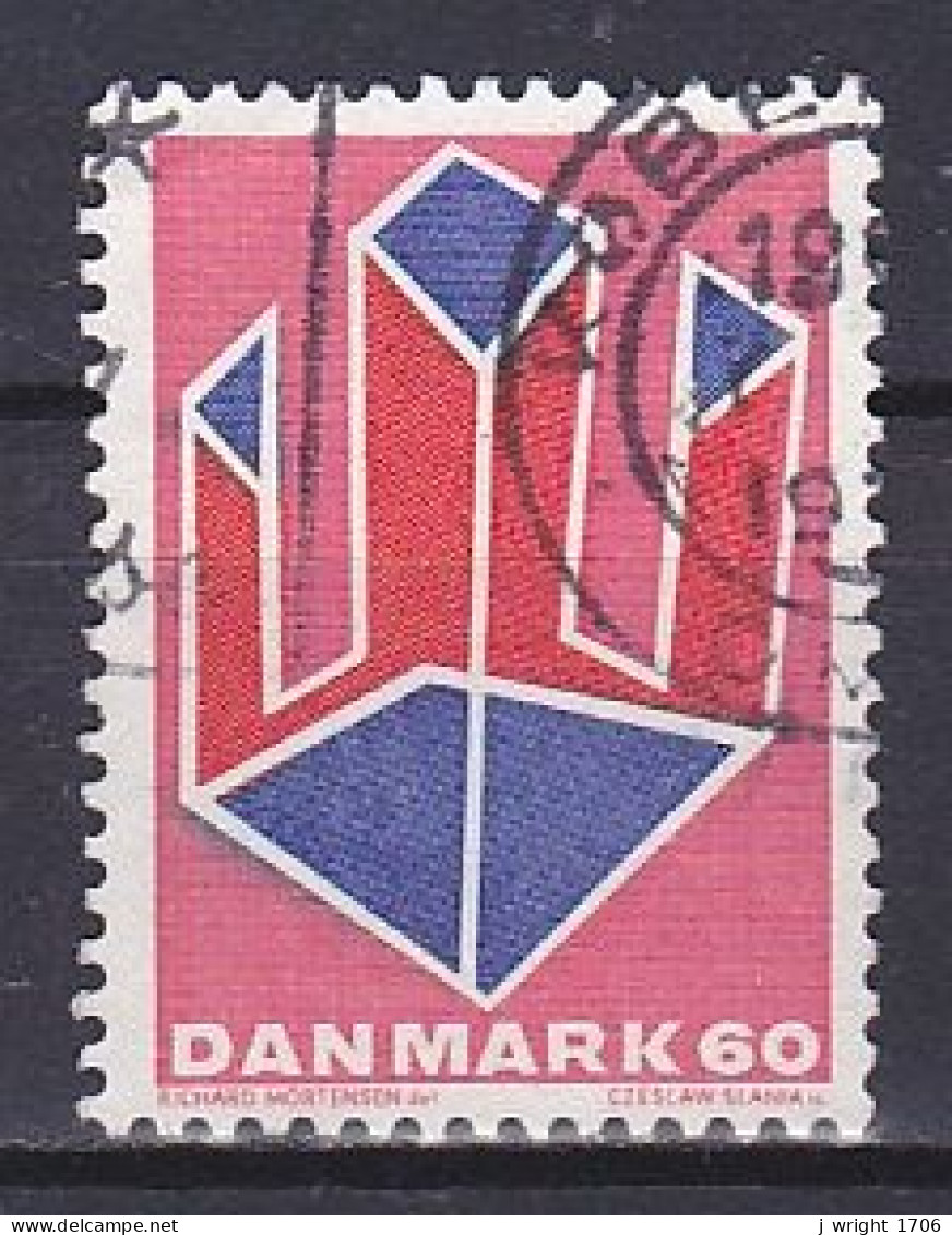 Denmark, 1969, Non Figurative Stamp, 60ø, USED - Usado