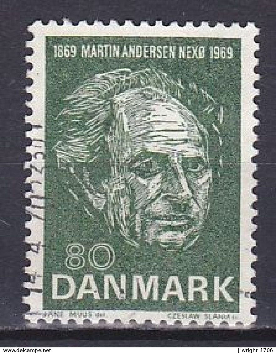 Denmark, 1969, Martin Andersen Nexø, 80ø, USED - Used Stamps