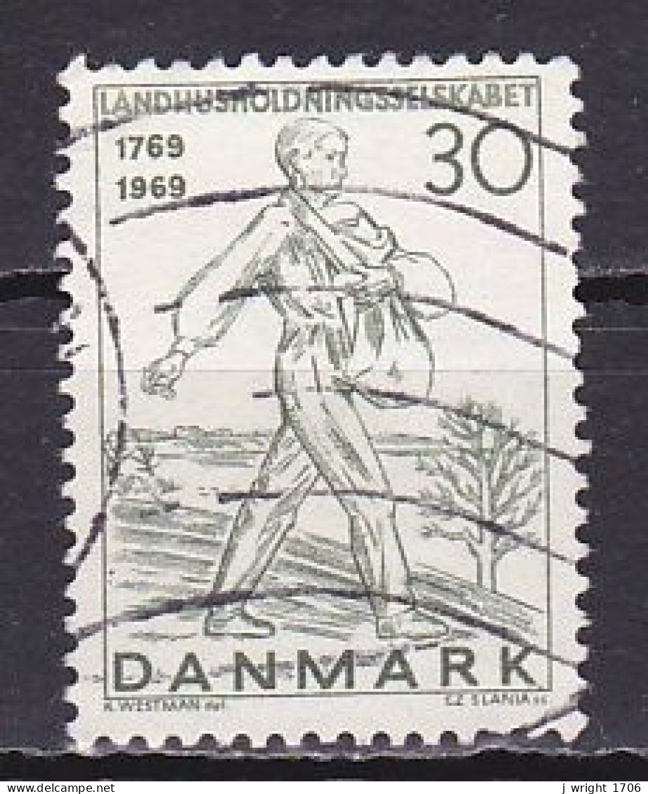Denmark, 1969, Agricultural Society Bicentenary, 30ø, USED - Gebruikt